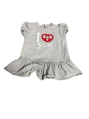 NWOT I Heart You Gucci Girls Dress 6/9 Months